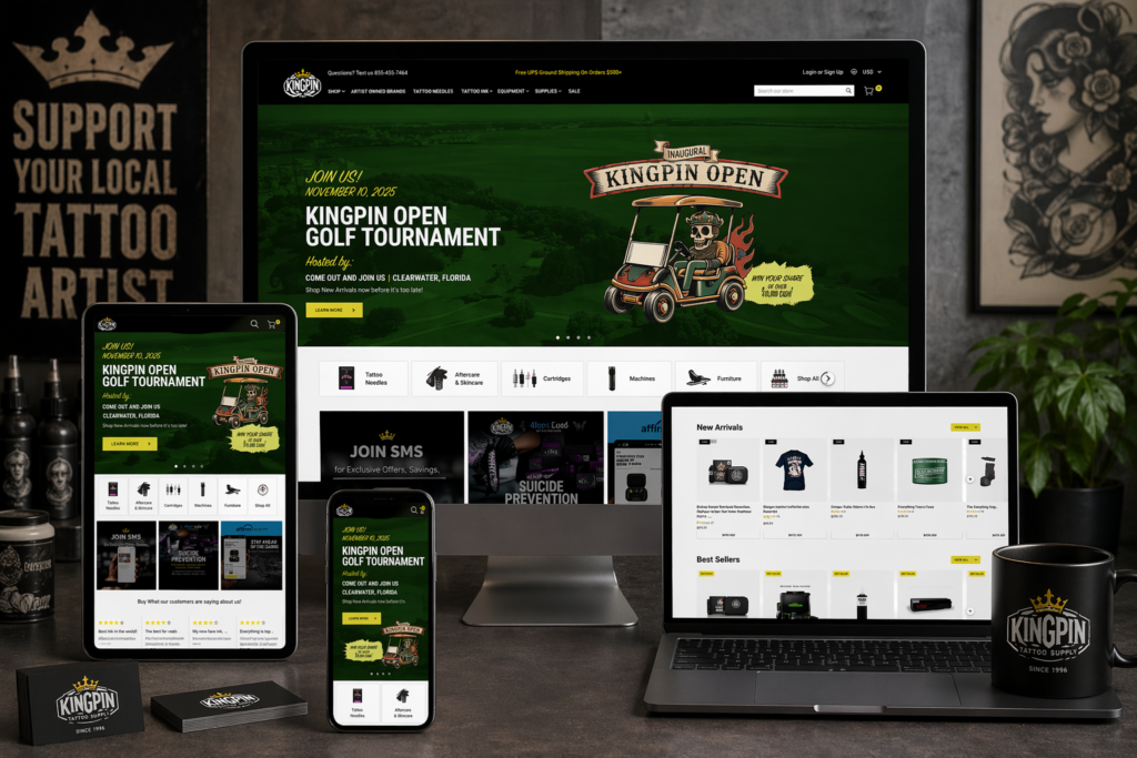 Tattoo Supply Website Design Strategy Using WordPress