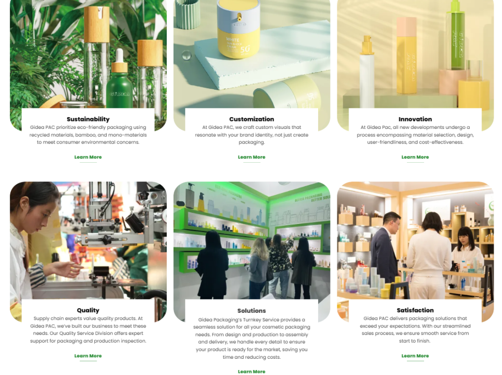 High-Impact WordPress Website for Cosmetic Brand-Homepage Design and Layout Strategy-Trust-Building Elements