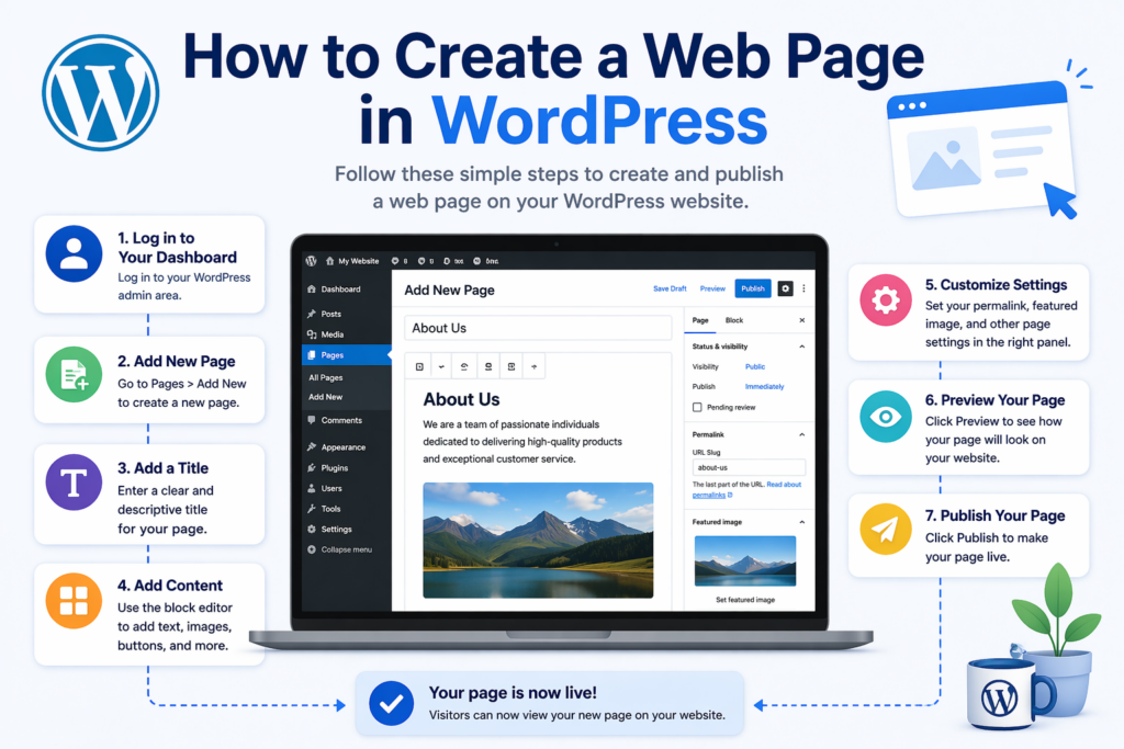How to Create a Web Page in WordPress Step by Step-How to Create a Web Page in WordPress