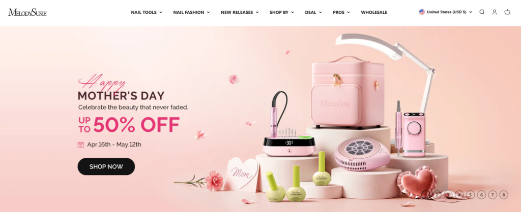 How We Designed a High-Converting Shopify Beauty Store-Homepage Design Strategy-Hero Section: First Impact Matters