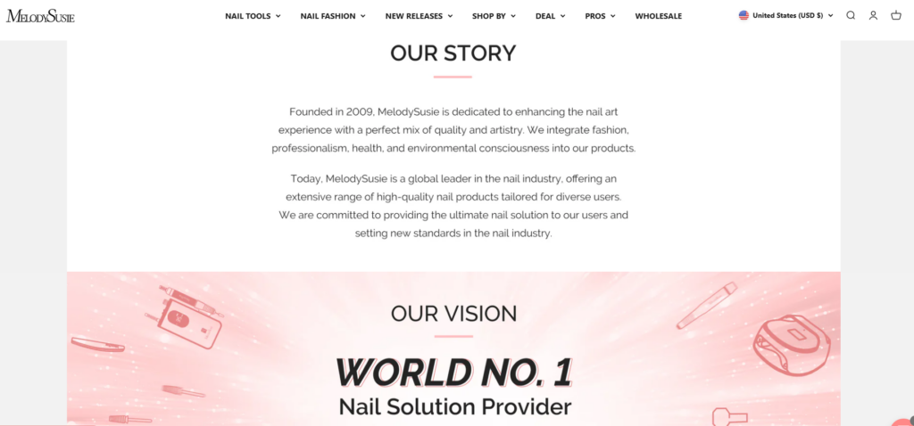 How We Designed a High-Converting Shopify Beauty Store-About and Brand Story Pages-About and Brand Story Pages