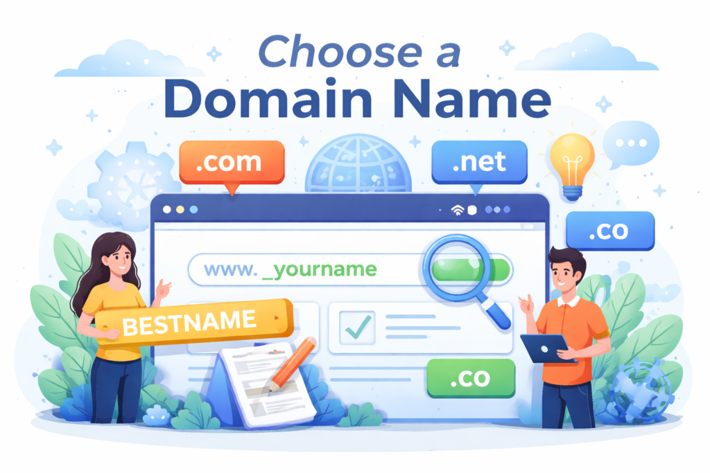 How to Make a Website From WordPress？-Choose a Domain Name