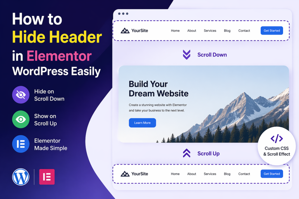 How to Hide Header in Elementor WordPress Easily