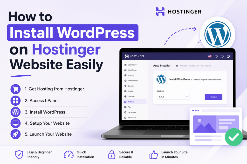 How to Install WordPress on Hostinger Website Easily (2026)