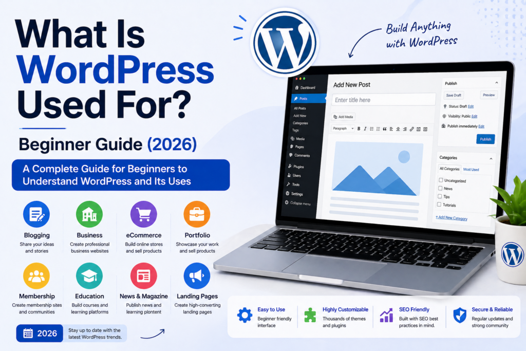 What Is WordPress Used For? Beginner Guide (2026)