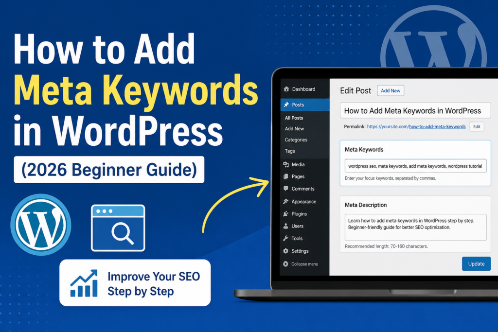 How to Add Meta Keywords in WordPress (2026 Beginner Guide)