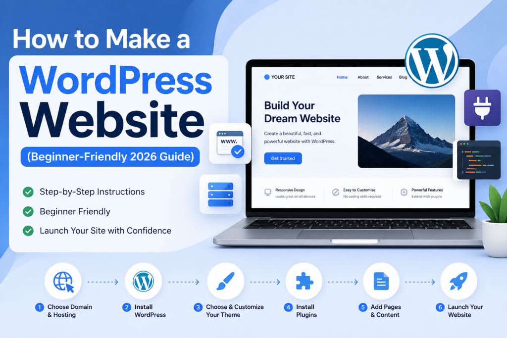 How to Make a WordPress Website (Beginner-Friendly 2026 Guide)