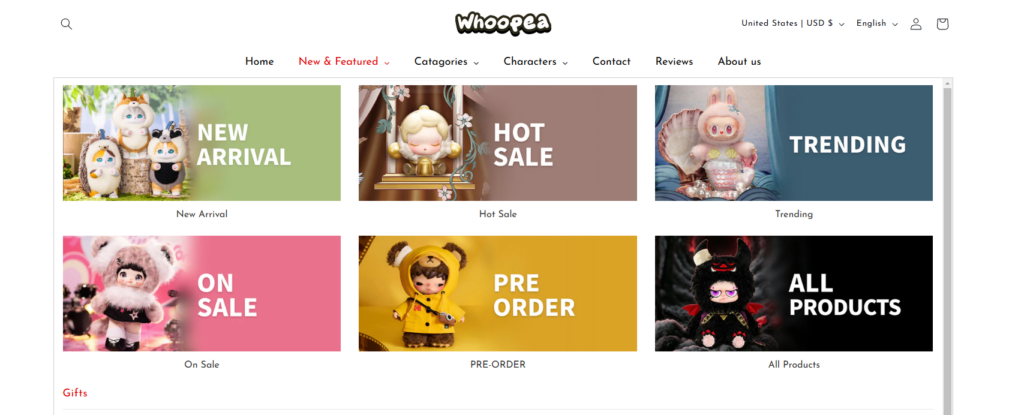 How Strategic Shopify Design Transformed Whoopea Store-Homepage Design: The Core Conversion Engine-Product Discovery Layout