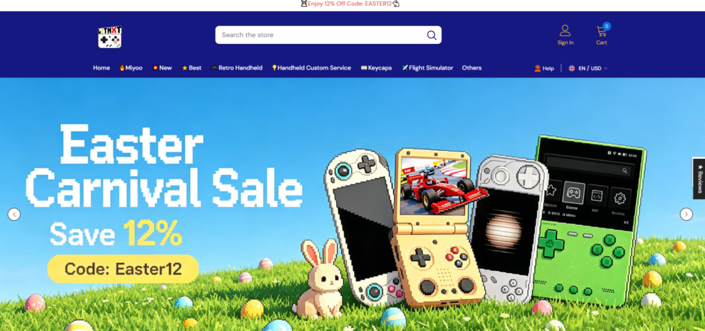 High-Converting Shopify Store for Retro Gaming-Homepage Design Strategy-Hero Section: First Impression Matters-retro gaming Shopify store-retro gaming eCommerce website design