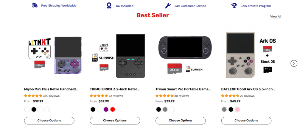 High-Converting Shopify Store for Retro Gaming-Homepage Design Strategy-Best Sellers and Featured Products-retro gaming Shopify store-retro gaming eCommerce website design