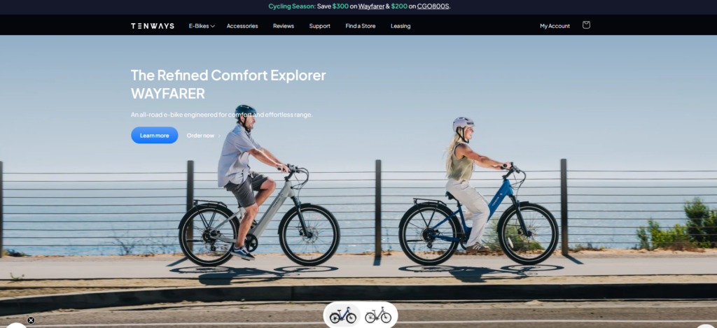 Building a WordPress Website for TENWAYS-Homepage Design: First Impression That Converts-Hero Section: Lifestyle Meets Function