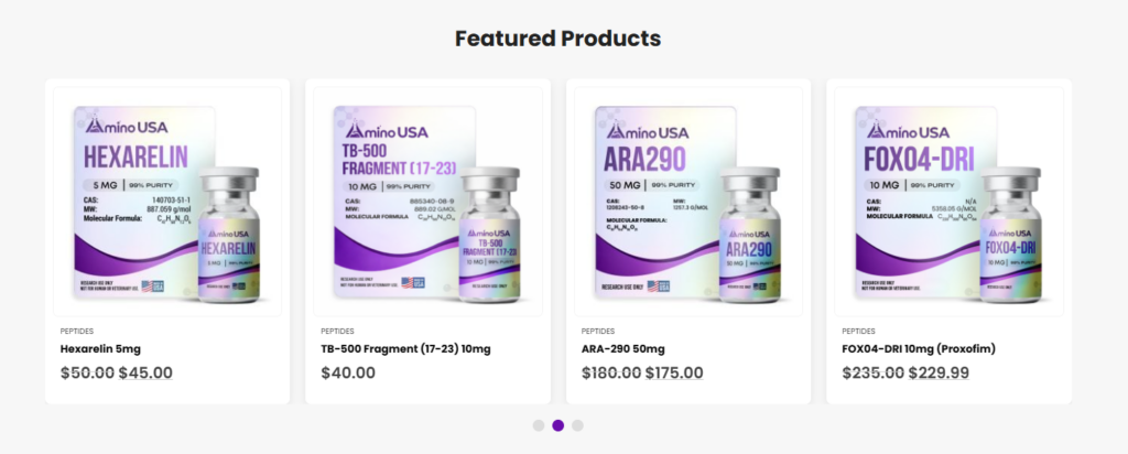 Building a High-Converting WordPress Peptide Website-Our WordPress Website Construction Approach-Structuring Before Designing-Featured & New Arrivals