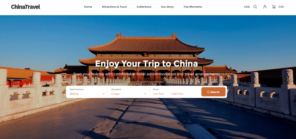 Conversion-Focused Travel Website Design for Global Booking Growth-Homepage Design Strategy-Hero Section: Inspire at First Glance