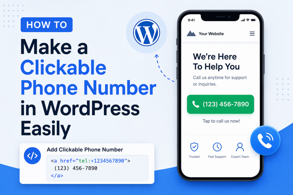 How to Make a Clickable Phone Number in WordPress Easily-how to make a clickable phone number wordpress