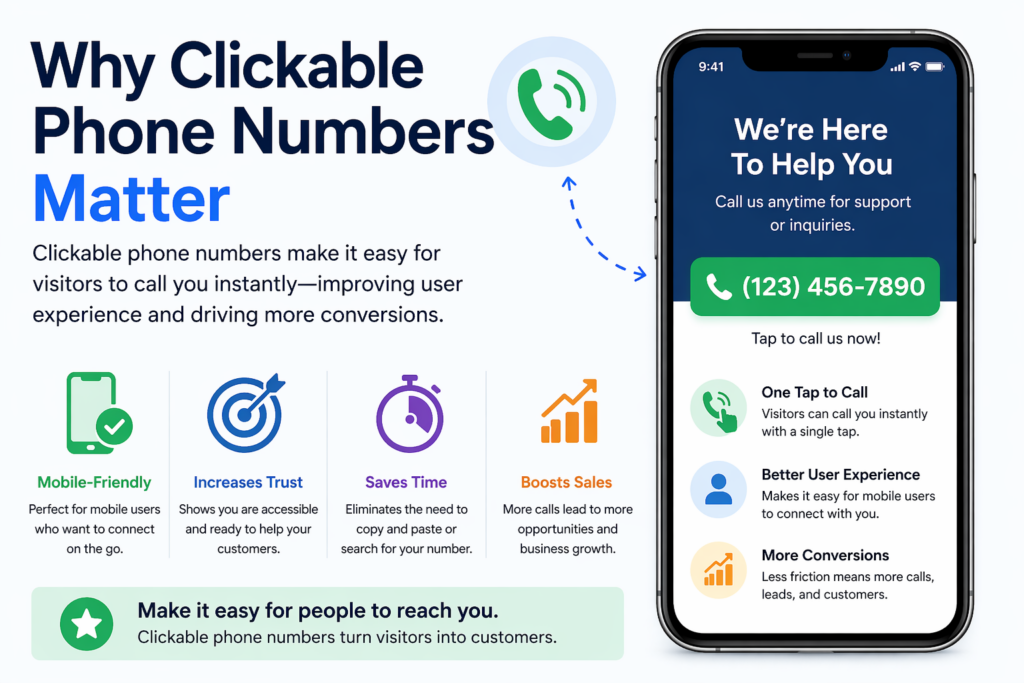 How to Make a Clickable Phone Number in WordPress Easily-Why Clickable Phone Numbers Matter-how to make a clickable phone number wordpress