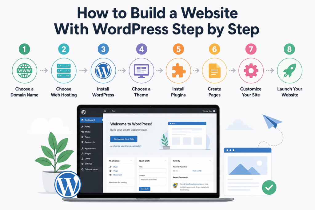 How to Build a Website With WordPress Step by Step