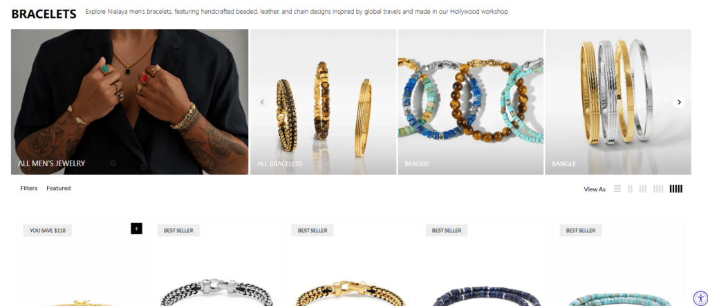 The Shopify Design Behind a Million-Dollar Jewelry Look-Collection Page Design