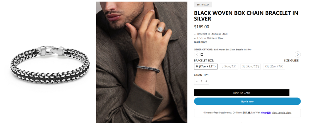 The Shopify Design Behind a Million-Dollar Jewelry Look-Product Page Design