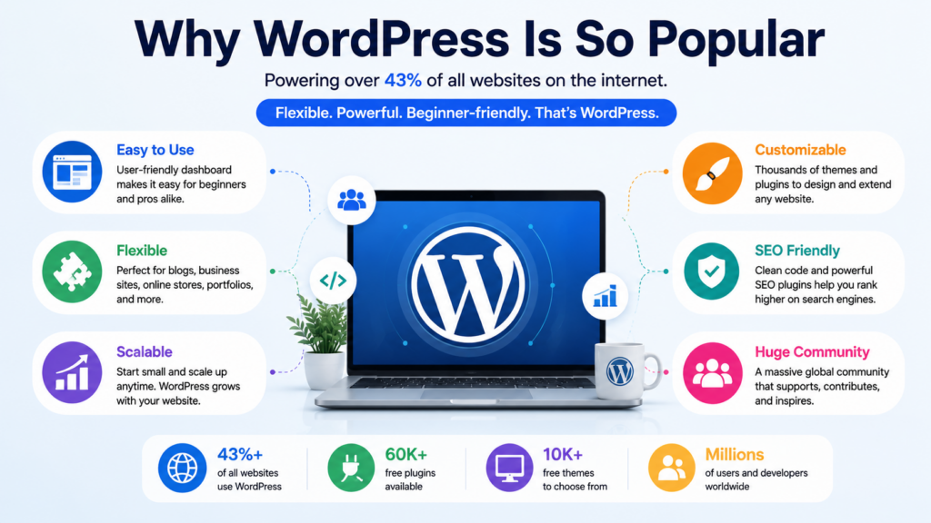 How to Build a Website With WordPress Step by Step-Why WordPress Is So Popular