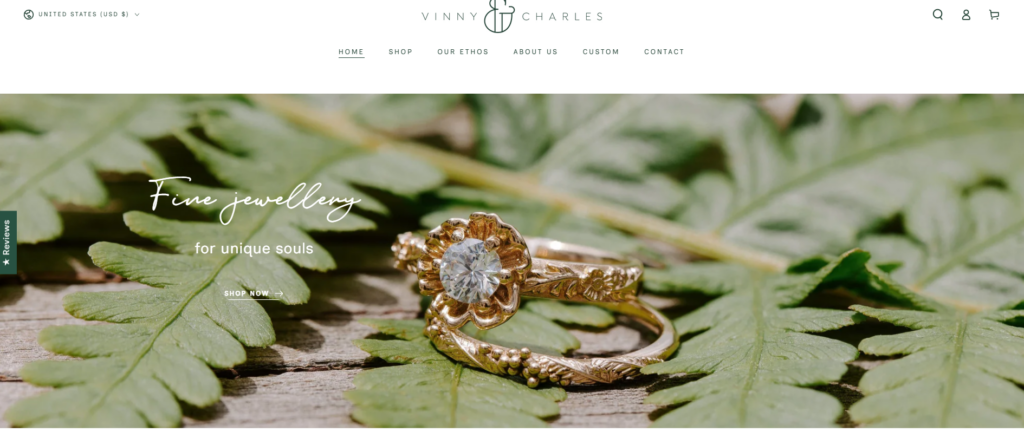 How This Jewelry Website Turns Browsers Into Buyers-Homepage Design Strategy-Hero Section
