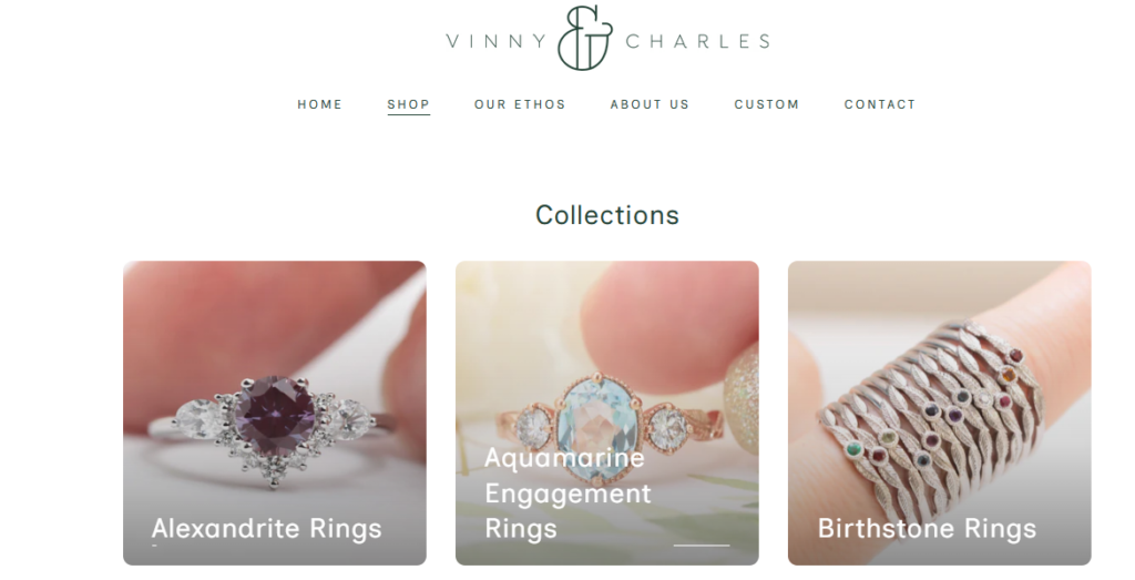 How This Jewelry Website Turns Browsers Into Buyers-Homepage Design Strategy-Custom Jewelry Feature
