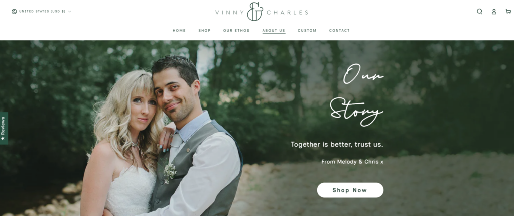 How This Jewelry Website Turns Browsers Into Buyers-Supporting Page Design-About Page