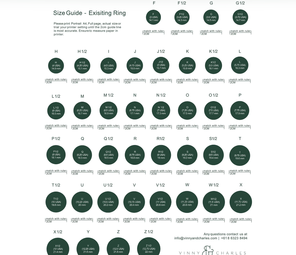 How This Jewelry Website Turns Browsers Into Buyers-Supporting Page Design-Ring Sizing Page