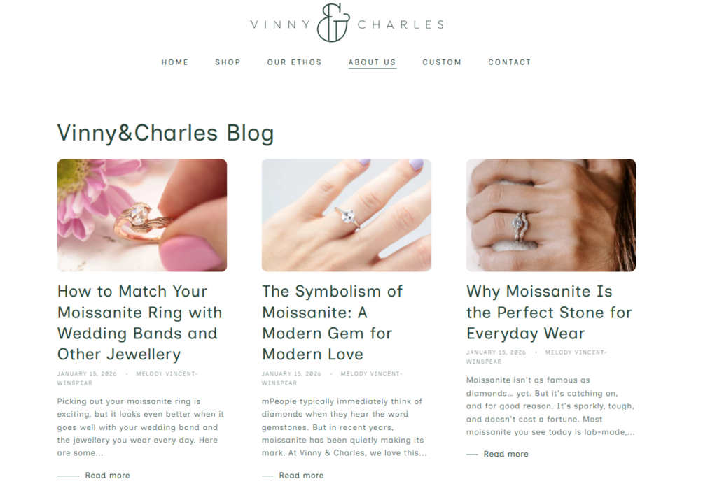 How This Jewelry Website Turns Browsers Into Buyers-Supporting Page Design-Blog Page