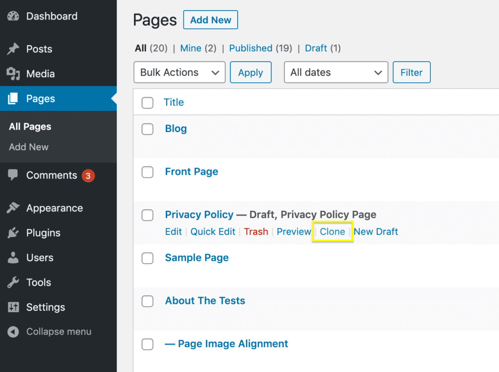 How Do I Clone a Page in WordPress?-Clone a Page Manually in the Block Editor