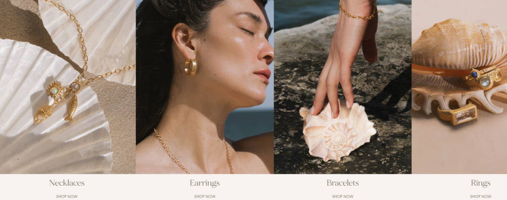 How We Designed a Meaningful Shopify Jewelry Experience-The Design Goals-Improve Homepage Flow-Collection Highlights