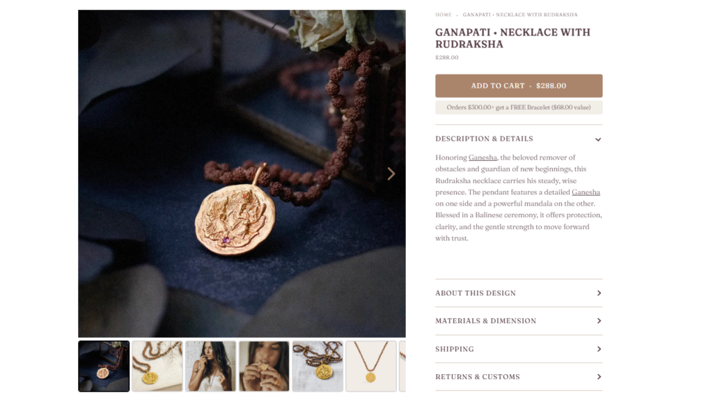 The Secret Behind This Stunning Shopify Jewelry Store-Product Page Design