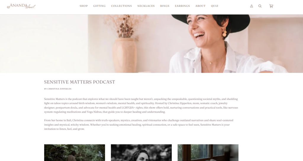 The Secret Behind This Stunning Shopify Jewelry Store-Blog and Editorial Design