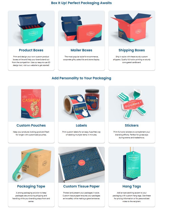 Designing a Packaging Website That Converts and Inspires-Homepage Structure Planning-Product Category Section