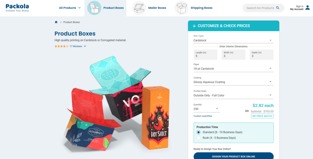 Designing a Packaging Website That Converts and Inspires-Product Page Design Direction