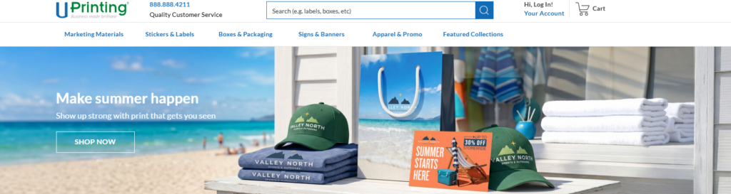 Why This Printing Website Keeps Buyers Scrolling-Our Homepage Design Strategy-Hero Section: Clear Value From the First Screen