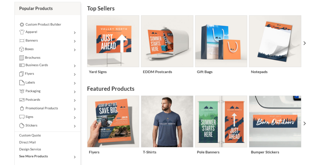 Why This Printing Website Keeps Buyers Scrolling-Our Homepage Design Strategy-Category Navigation: Turning Complexity Into Order