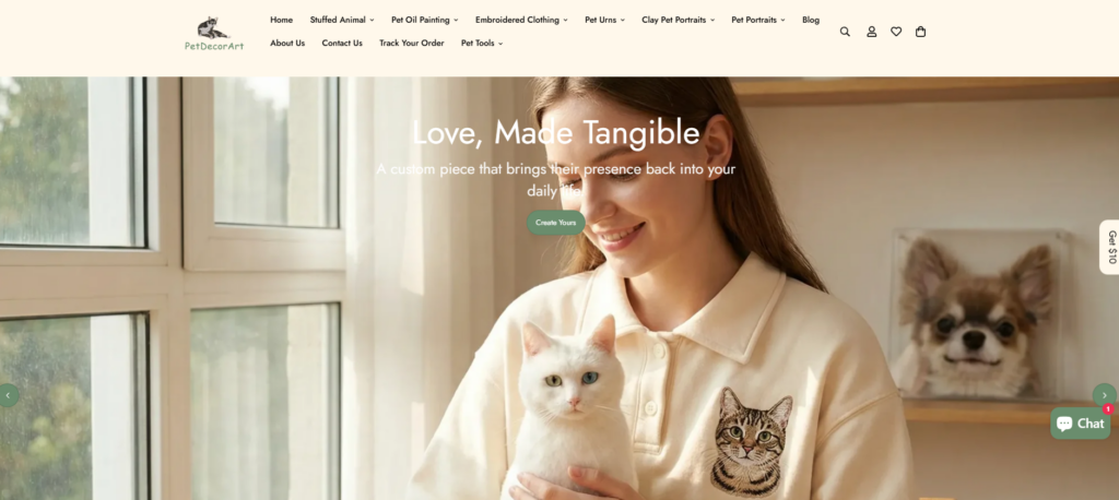 This Shopify Website Makes Pet Gifts Feel Luxury-Homepage Design Strategy-Creating a Strong First Impression-Hero Banner Layout