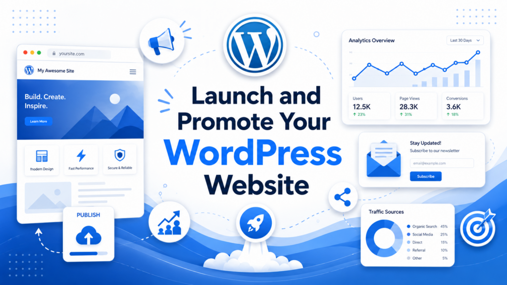 How to Create a Website With WordPress From Scratch-Launch and Promote Your WordPress Website