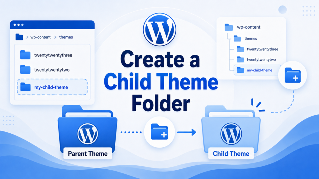 How to Create a Child Theme in WordPress Safely-Create a Child Theme Folder