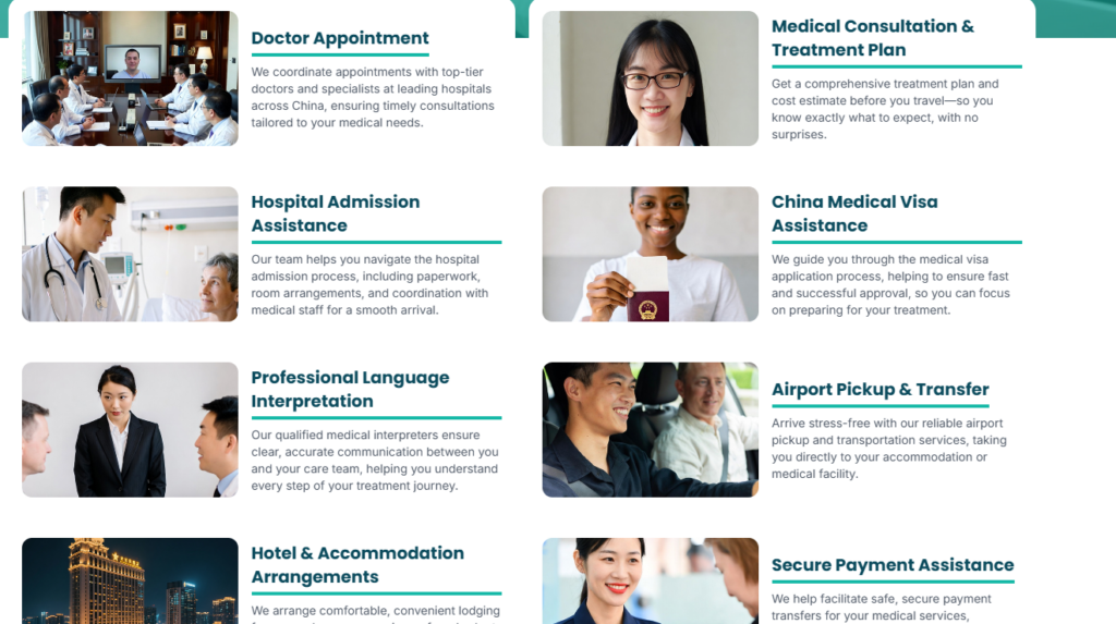 A Medical Tourism Website Built to Win Trust-Homepage-First, Journey-Second-Service Process Section