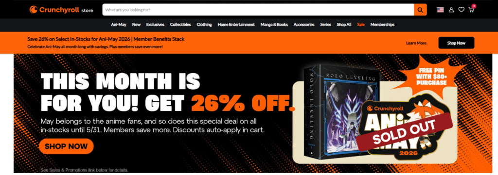 The Website Design Trick Anime Stores Should Copy-Homepage Structure Planning-Hero Banner