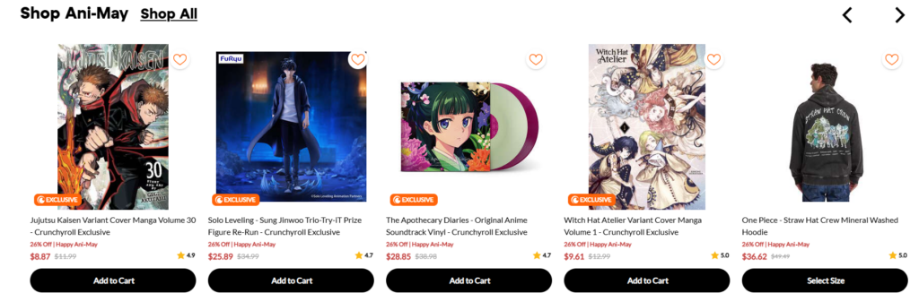 The Website Design Trick Anime Stores Should Copy-Homepage Structure Planning-Featured Product Cards