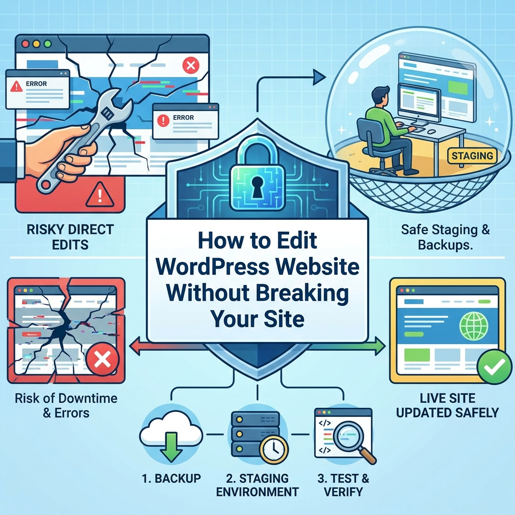 How to Edit WordPress Website Without Breaking Your Site