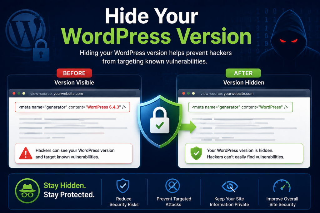 How to Protect WordPress Files From Hackers-Hide Your WordPress Version