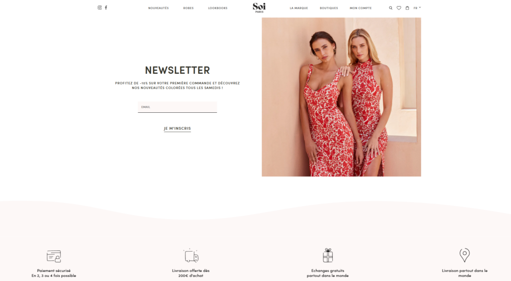 The Shopify Design Tricks Behind a Paris Fashion Brand-Homepage Design Strategy-Newsletter and Community