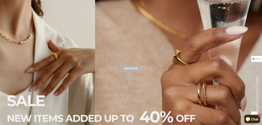 How This Shopify Jewelry Store Instantly Builds Trust-Our Design Approach-Homepage as the Main Conversion Path
