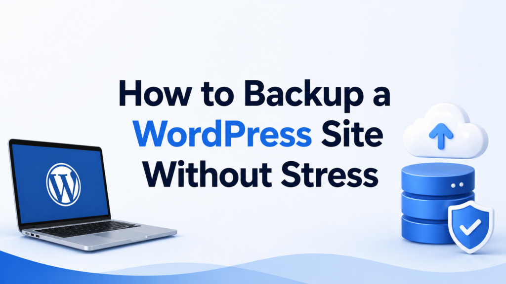How to Backup a WordPress Site Without Stress