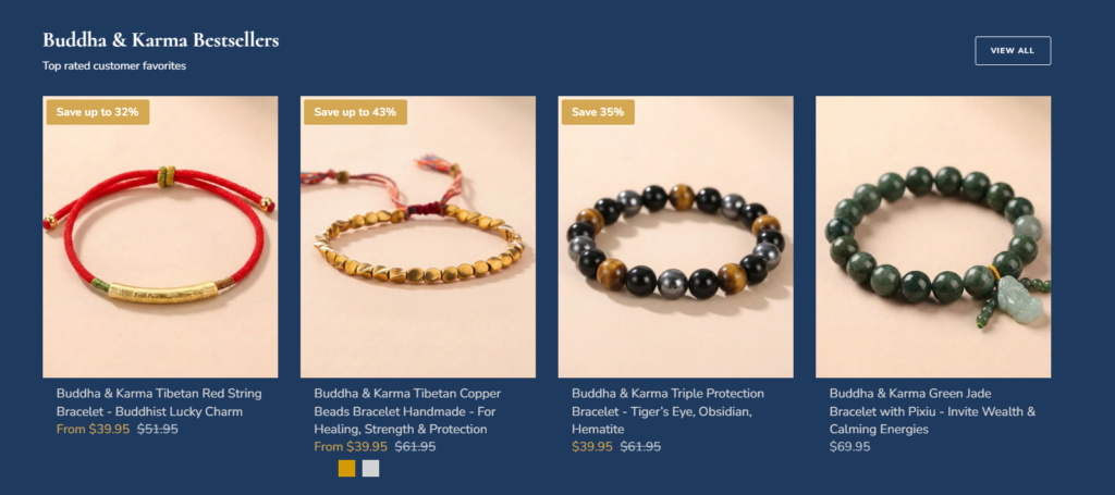 How This Shopify Store Turns Jewelry Into Belief-Homepage Design Strategy-Hero Section: Selling the Feeling First