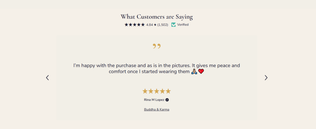 How This Shopify Store Turns Jewelry Into Belief-Homepage Design Strategy-Customer Reviews: Building Confidence