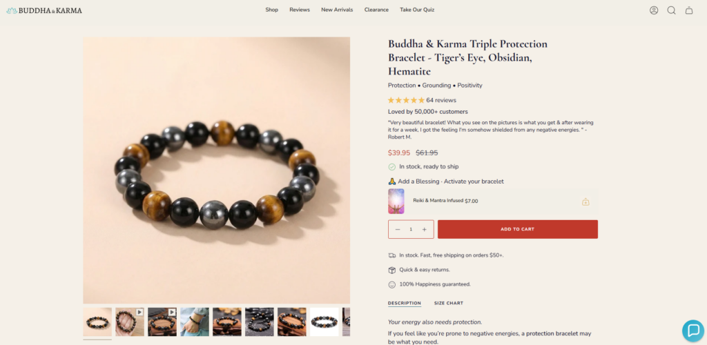 How This Shopify Store Turns Jewelry Into Belief-Product Page Design Approach-Clear Product Photography